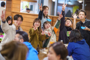 上高地閉山 打ち上げ